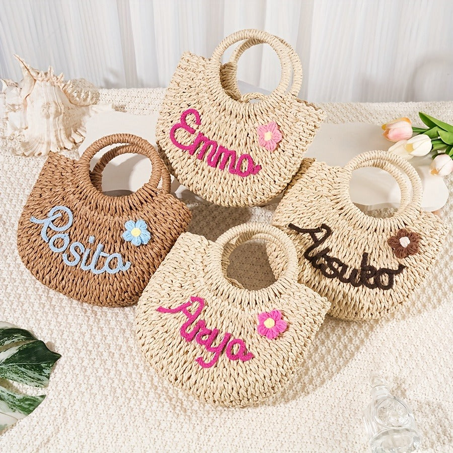 Custom Name Single Pack Letter Tote Bag