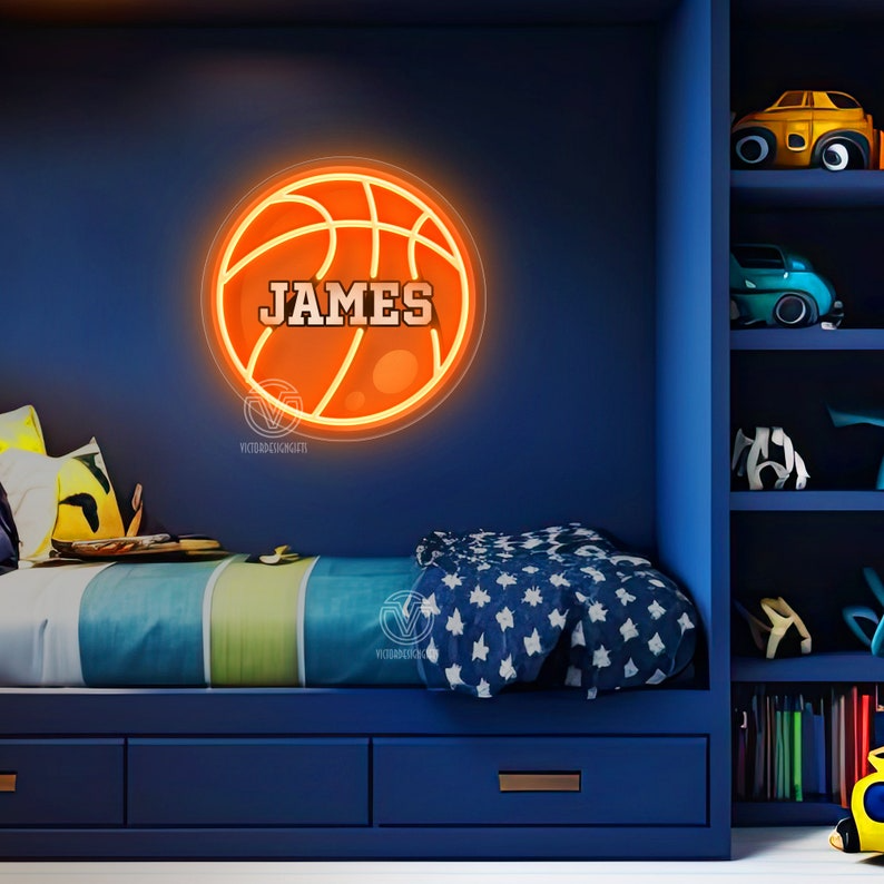 Custom Basketball / Baseball / Football / Rugby Neon Sign, Decoration of Athlete Rooms