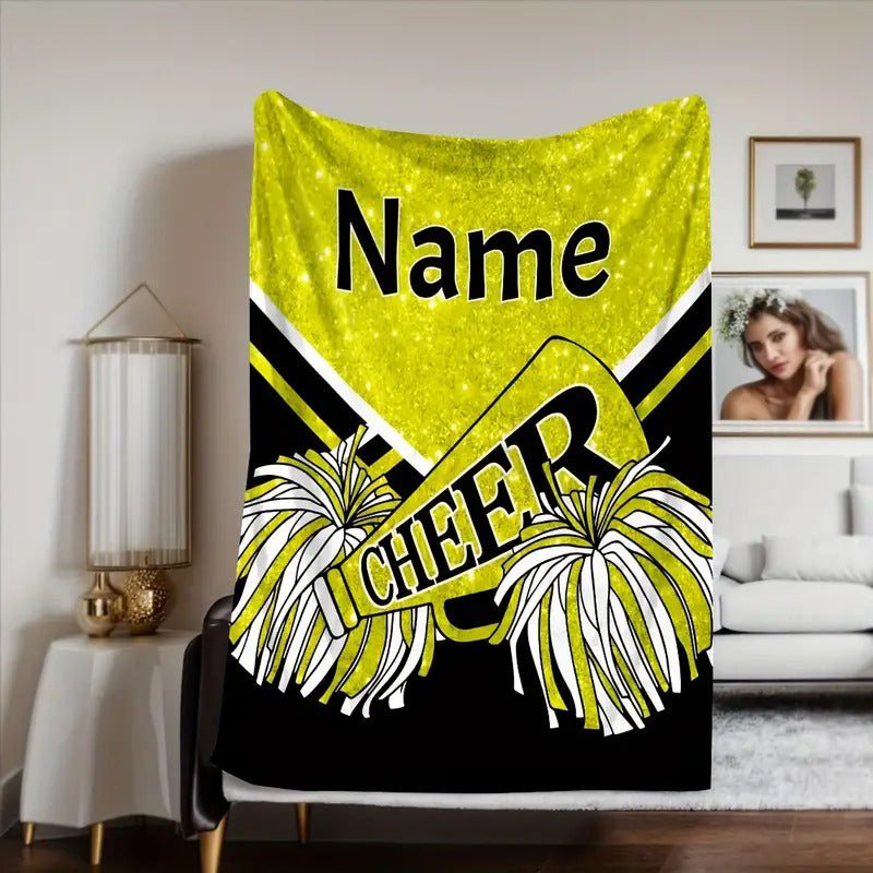 Personalized Cheerleader Blanket Perfect Gift for Cheer Team Members