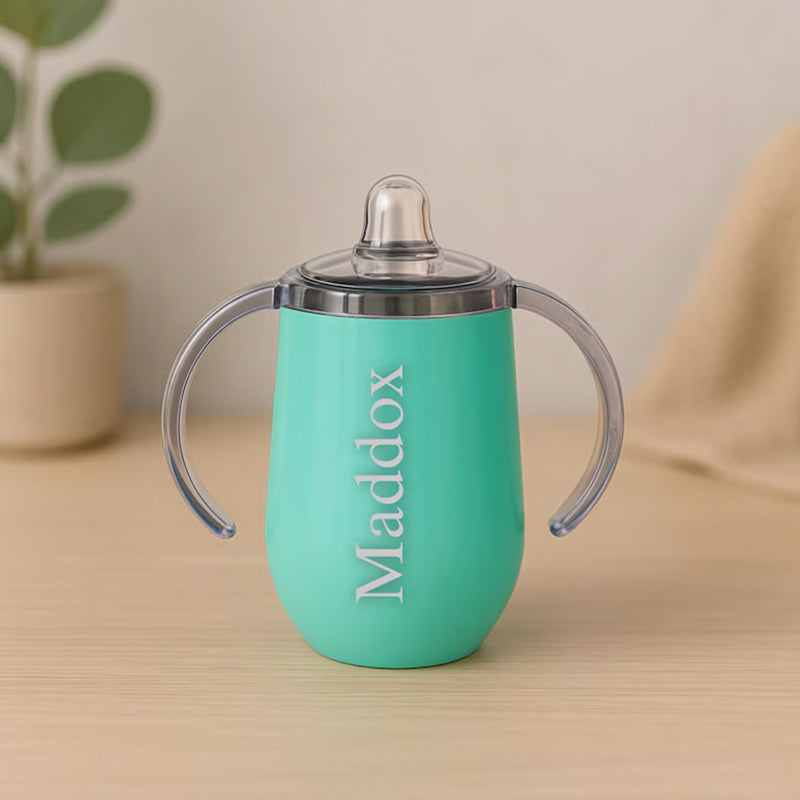 Personalized Sippy Cup, Stainless Steel Toddler Cup