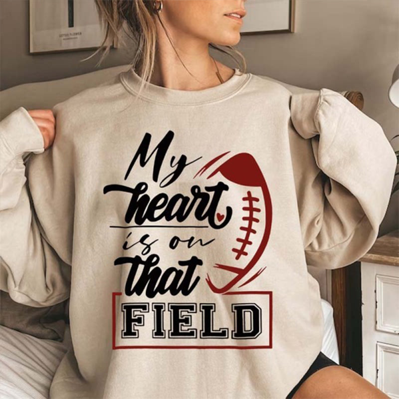 Custom Name And Number Football Sweatshirt
