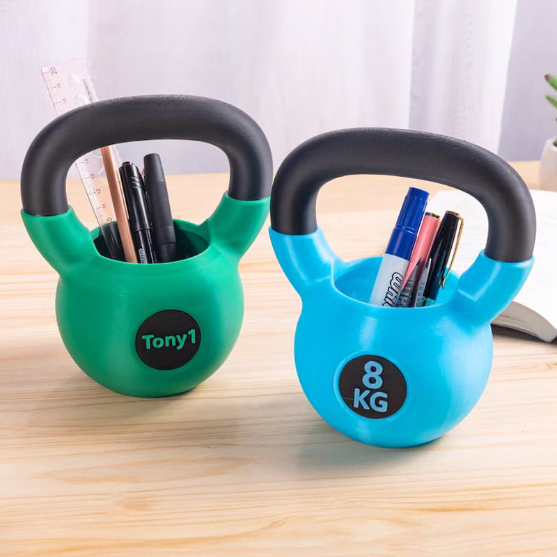 Personalized Text Kettlebell Pencil Holder