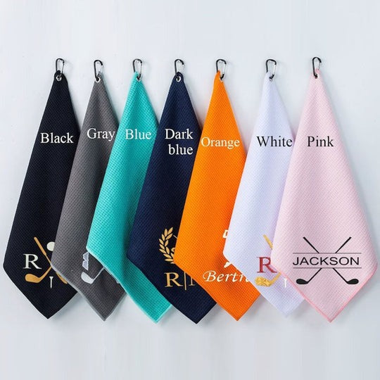 Personalized Golf Towel, Monogrammed Golf Towel