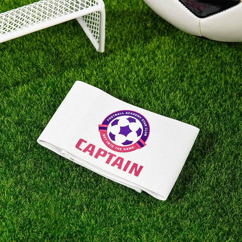 Custom Soccer Captain Armband with Team Logo and Name Arm Band