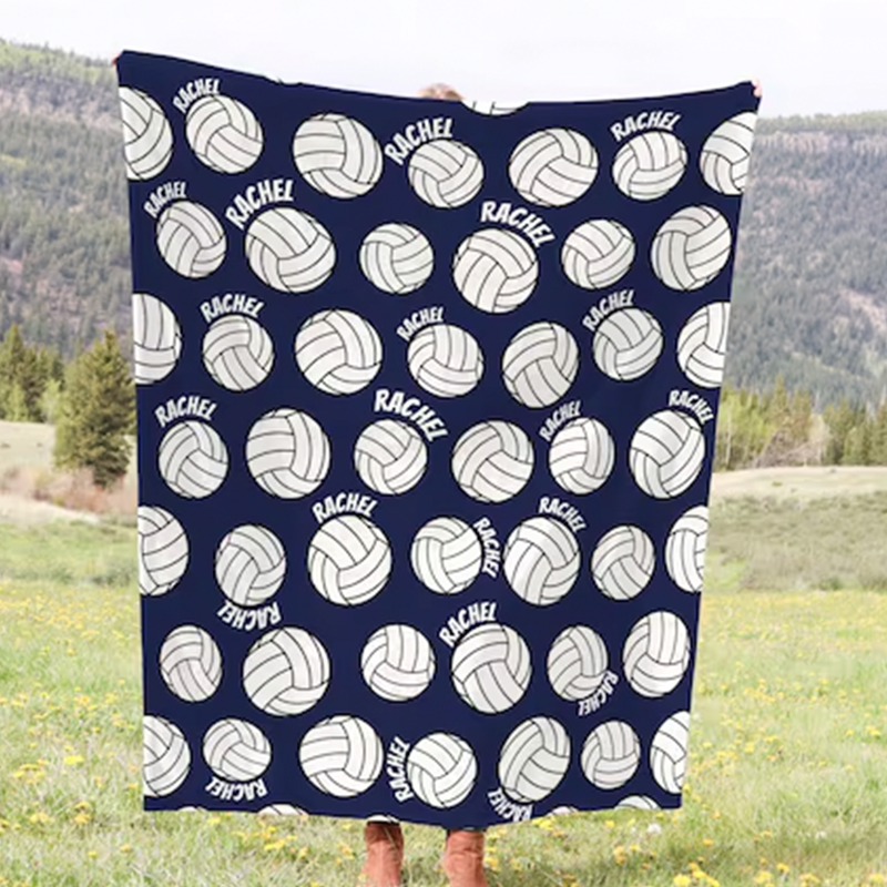 Personalized Volleyball Blanket: Custom Team blanket
