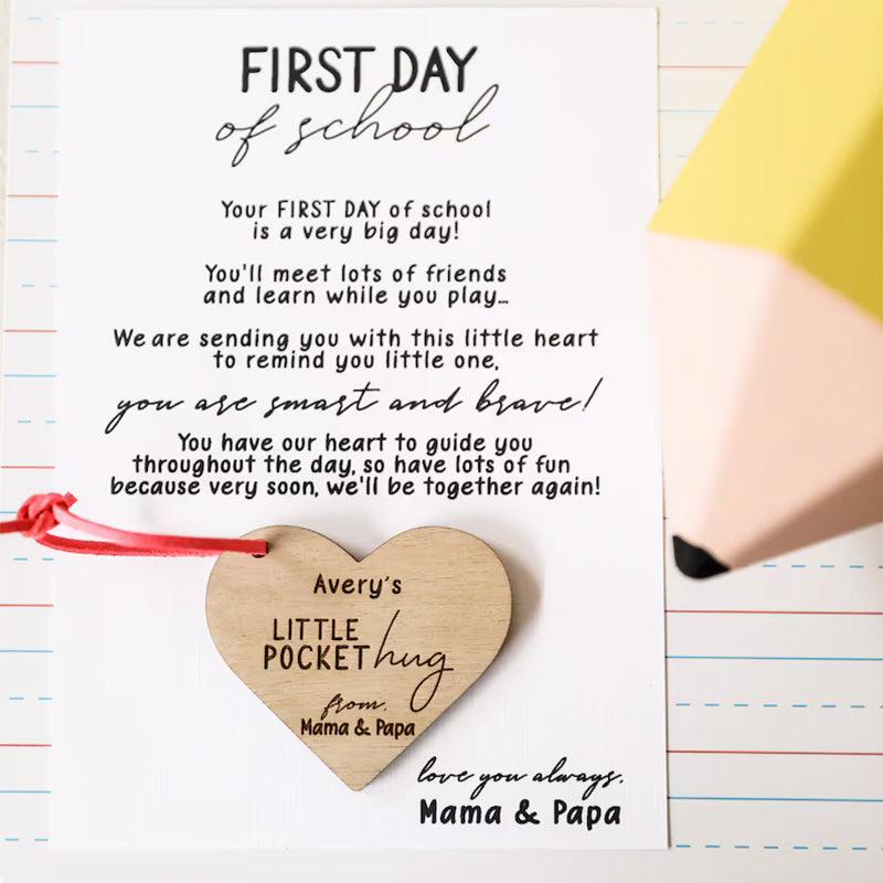 Pocket Hug | Back to School | First Day of School