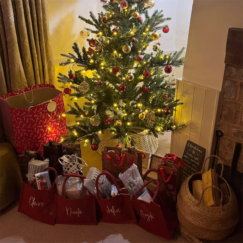 Christmas gift bag, Christmas eve bags, party bags, Red Gift Bags