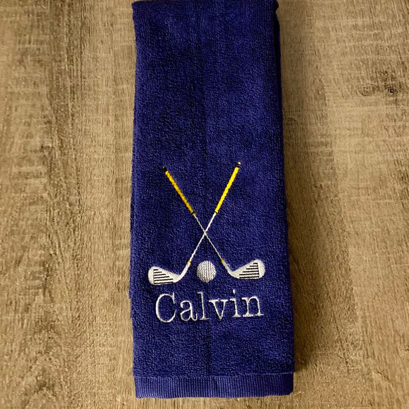 Personalized Golf Towel, Monogrammed Golf Towel