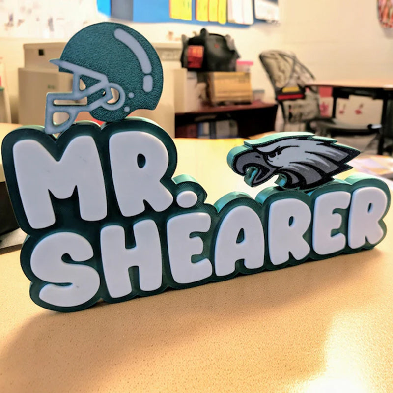 Eagles custom Handmade Nameplate