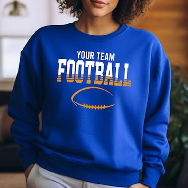 Customized Football Sweatshirt, Your Name Football Sweatshirt Hoodie