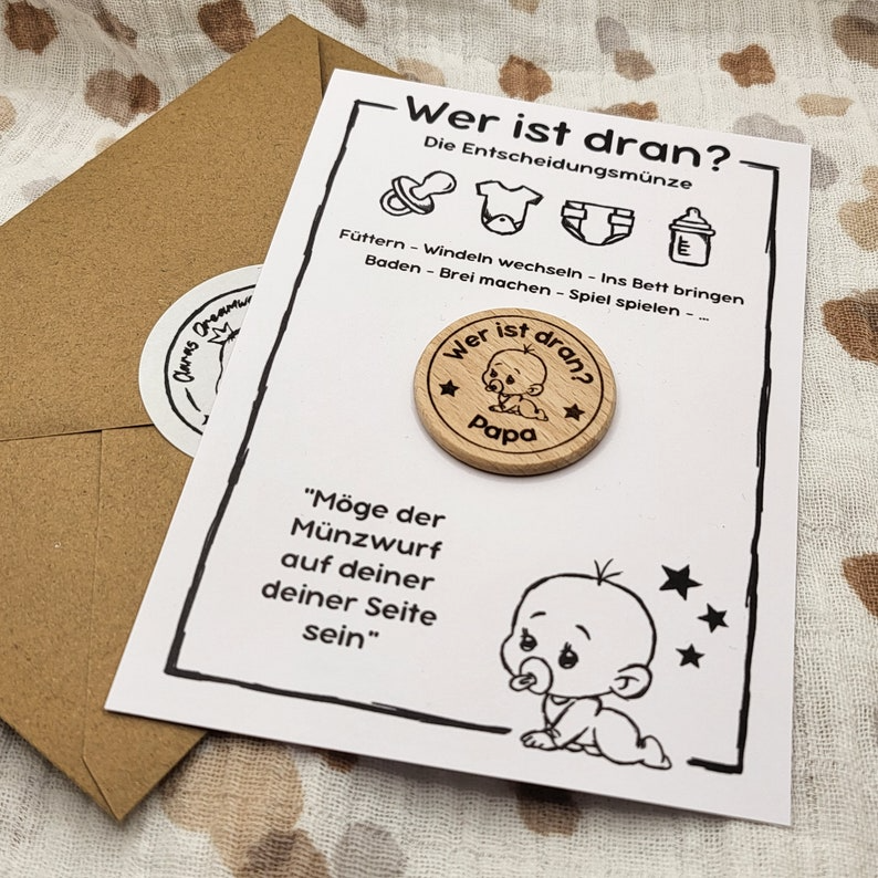 Decision coin for parents Gift for birth