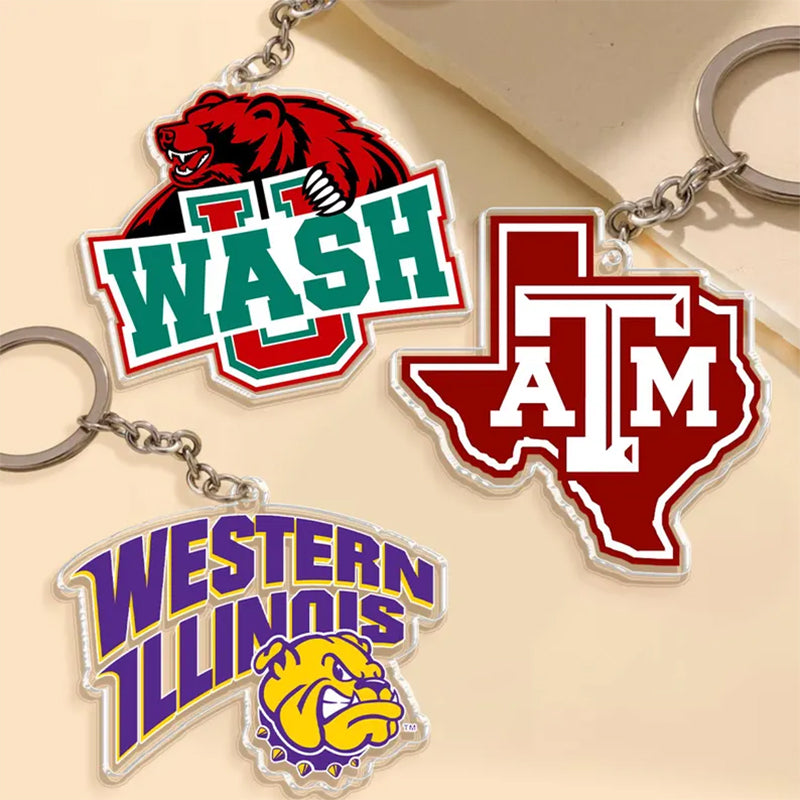Personalized College Gift, Custom College Logo Keychain Graduation Gift