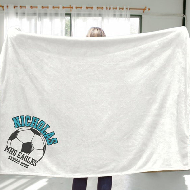 Personalized Sports Blanket, Custom Sports Gift