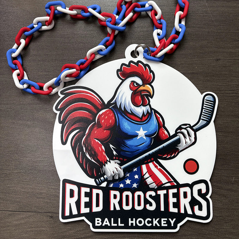 Any Logo Custom Sports Turnover Chain, Oversized Medallion, Team mascot