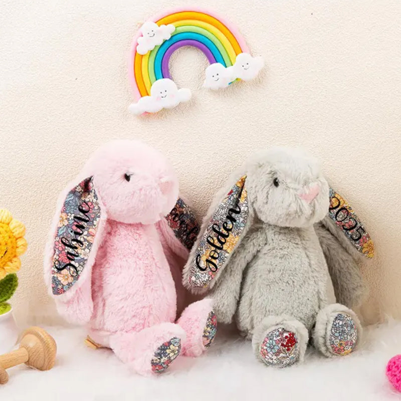 Personalized Easter Plush Bunny: Custom Stuffed Animal