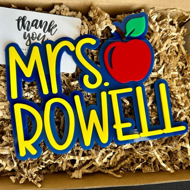 Teacher Desk Sign, Teacher Gift, Classroom Decor