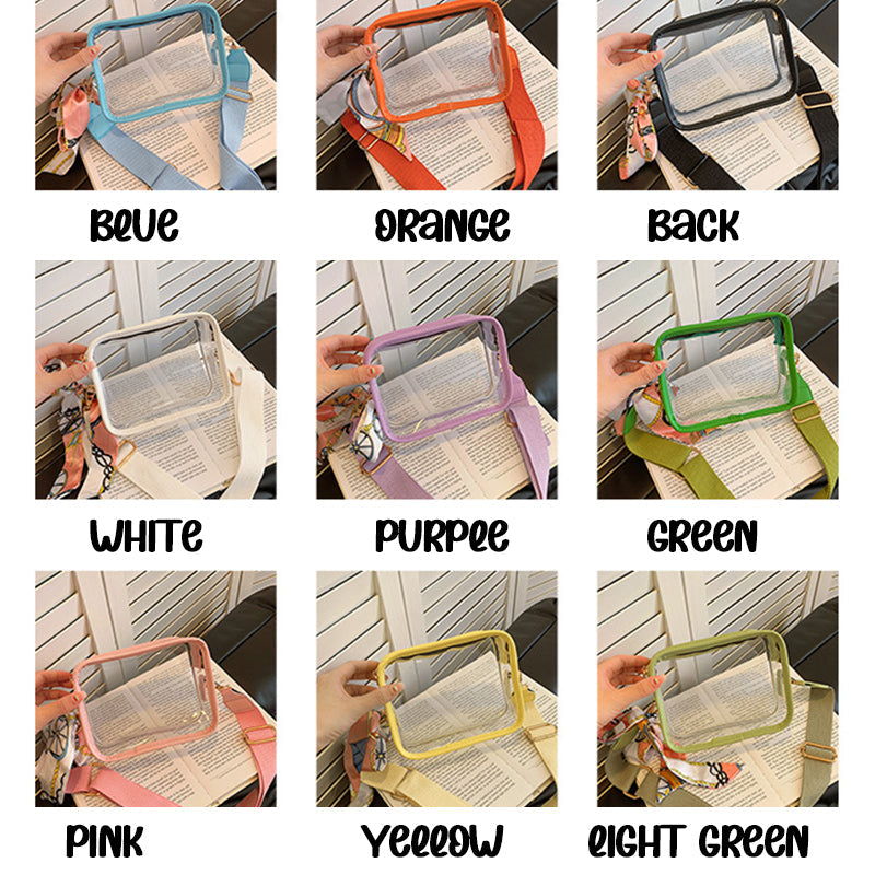 Clear Stadium Bag - Clear Crossbody Purse - Customizable Stadium Bag game day clear bag
