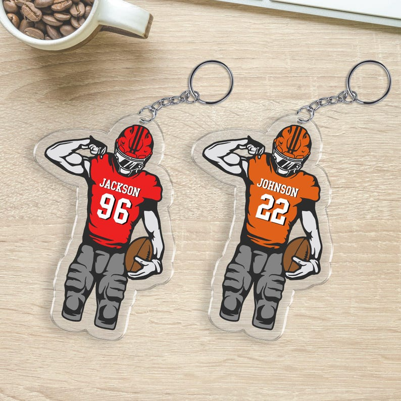 Personalized Football Bag Tag, Sports Tag for Kids