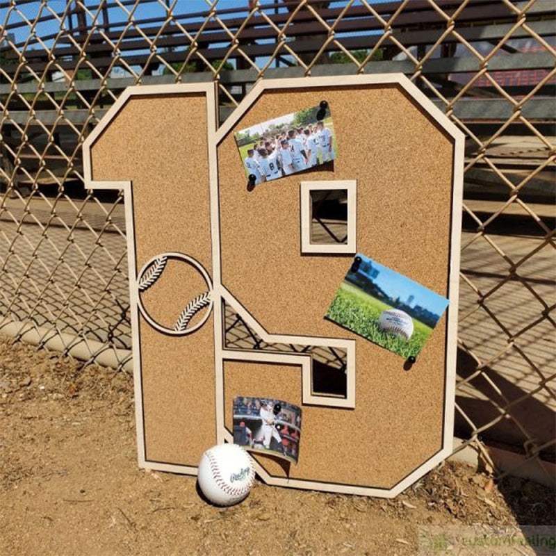 Sports Numbers Photos, Pins Cork Board Logo Team Awards Display Board