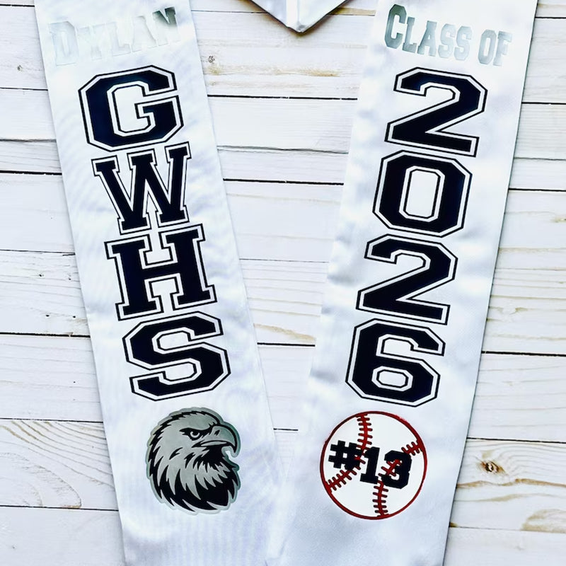 Personalized Senior Graduation Stole