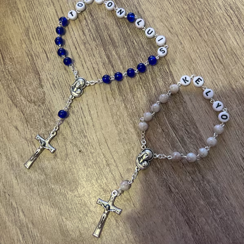 Personalized rosary, Rosary with name Baptism