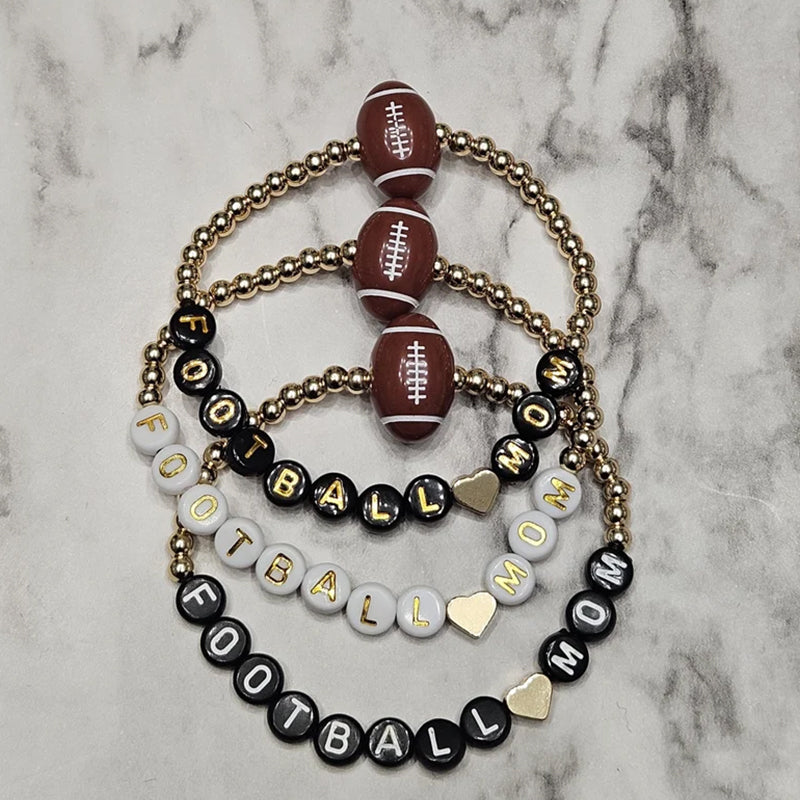 Baseball Softball Football Soccer Basketball Volleyball mom bracelet mom gift baseball gift ball mom stackable bracelets