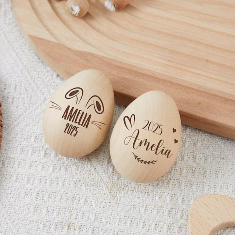 Wooden Easter Eggs, Personalized Wooden Egg