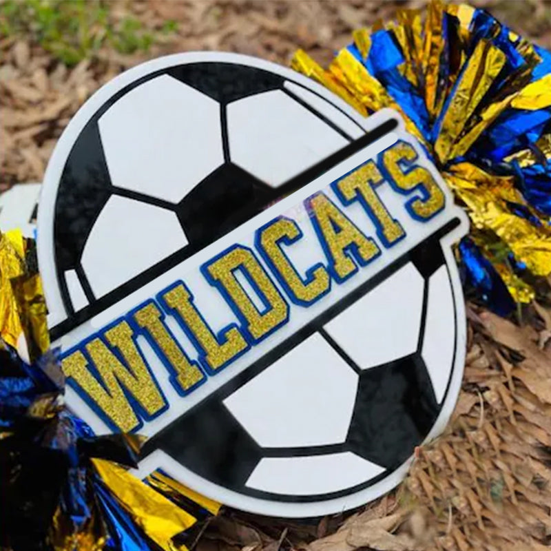 Cheer Stick with Poms for Volley /Soccer /Cheer /Baseball / Football /Cheer | Fans Custom Spirit Accessory