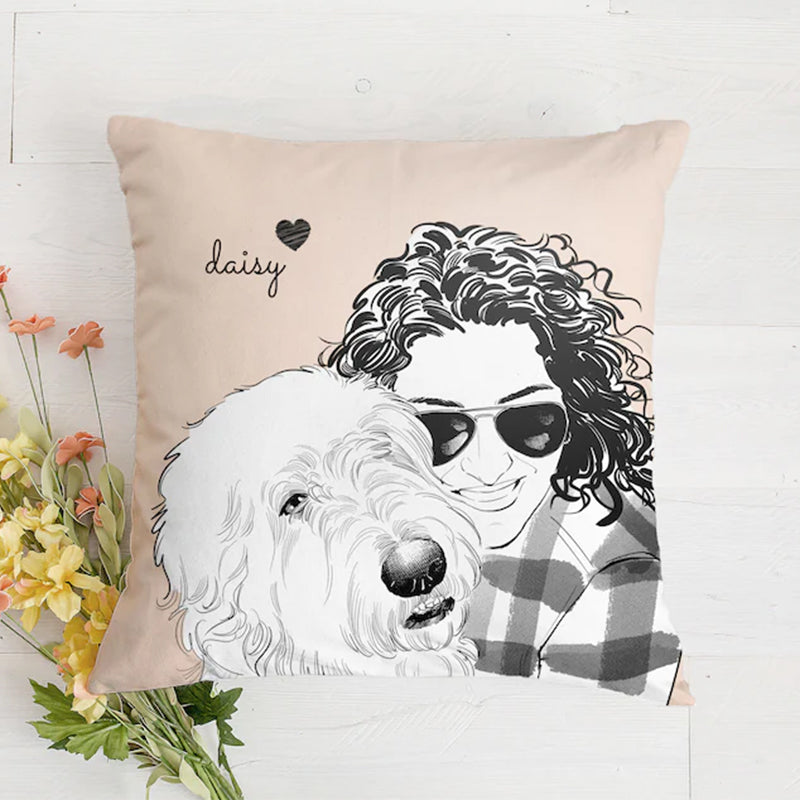 Custom Dog Pillow, Personalized Dog Pillow, Custom Pet Pillow