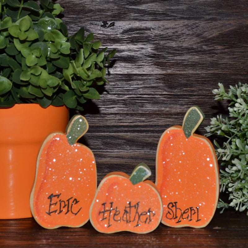 Thanksgiving Block Set Personalized Halloween Block Set Mantle Decor