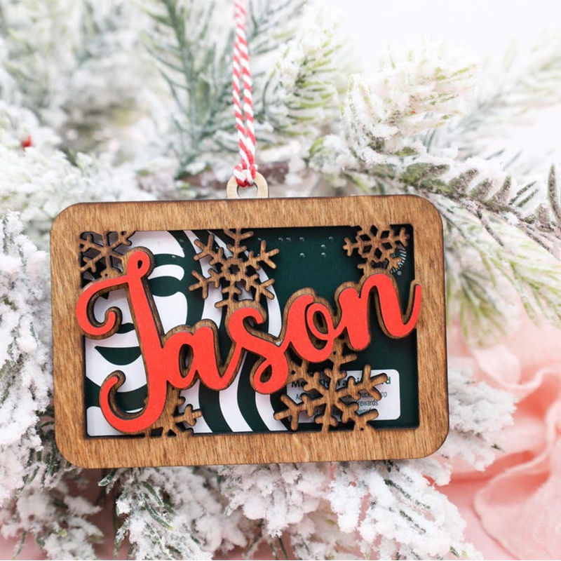 Personalized Gift Card Holder Ornament
