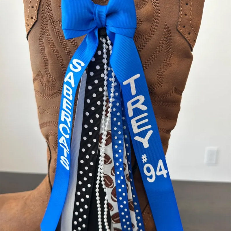 Boot ribbons, boot bows, boot accessories