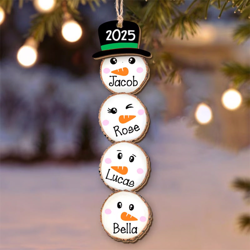 Custom Snowman Christmas Ornament 2025, Funny Family Ornament Gift Ideas