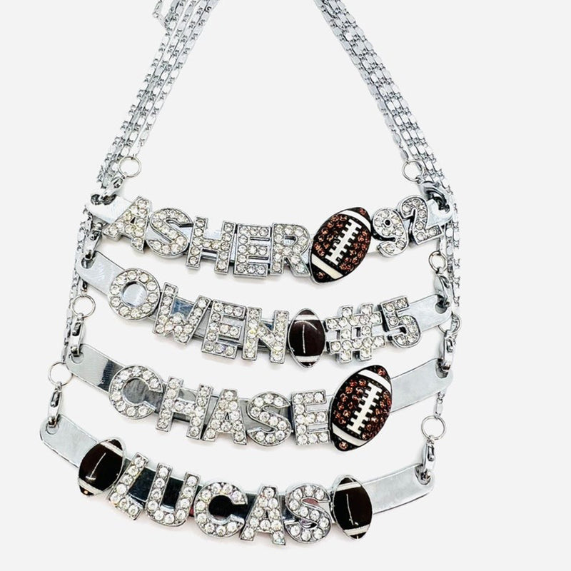 Football Mom Necklace Football Necklace Football Jewelry Football Gifts
