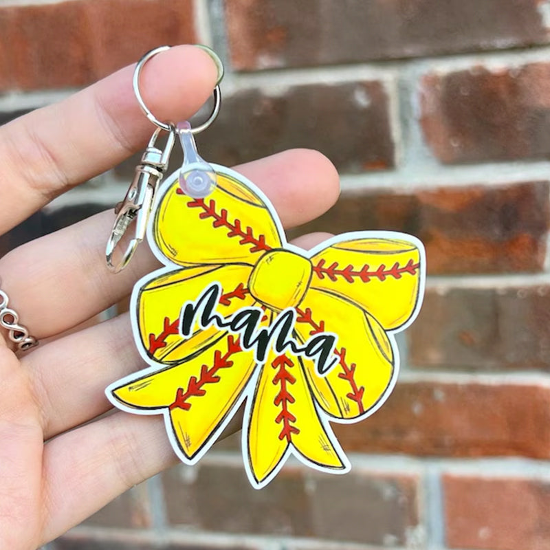 Softball Keychain - Softball - Ballpark - Softball accessories - Sports