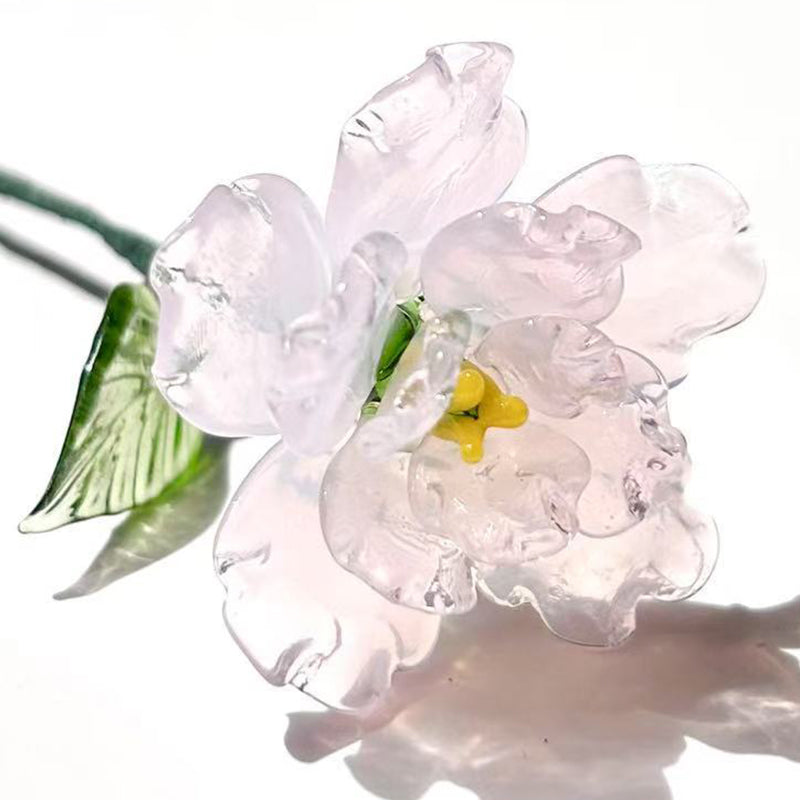 Glass Birth Month Flowers, Birth Flower Bouquet