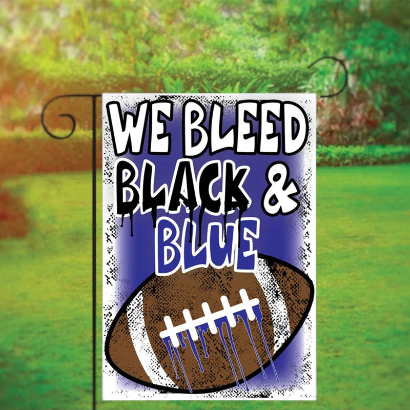 Football Garden Flag with Custom Team Colors