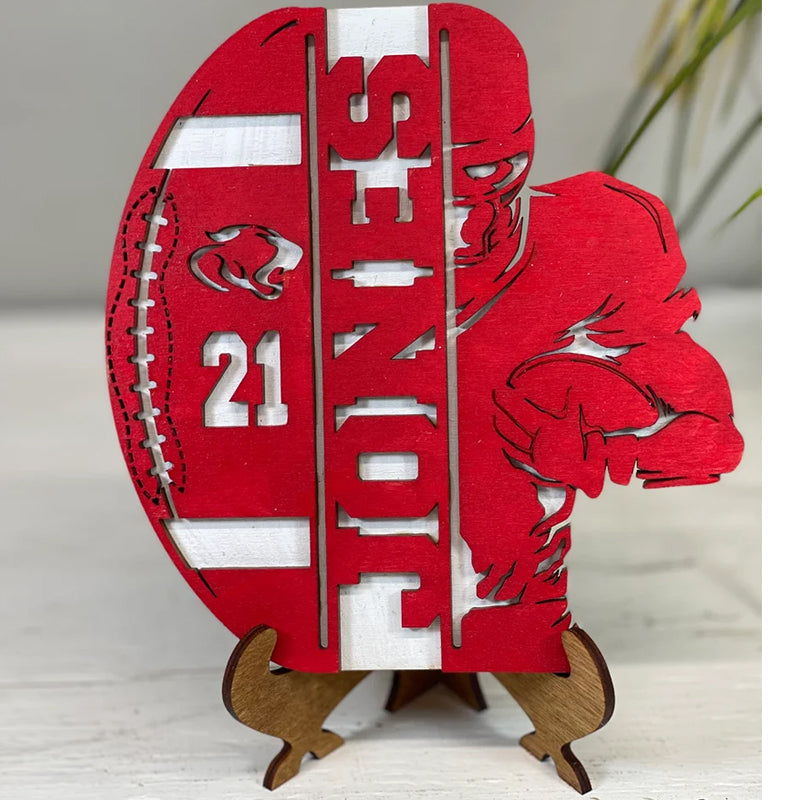Personalized Custom Football Player Plaque, Senior Football Sign