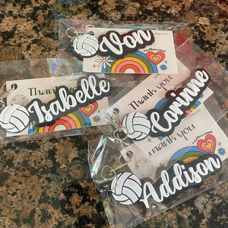 Soccer Volleyball bag pack tag-Soccer Volleyball Gift ideas-Team Sport bag tag