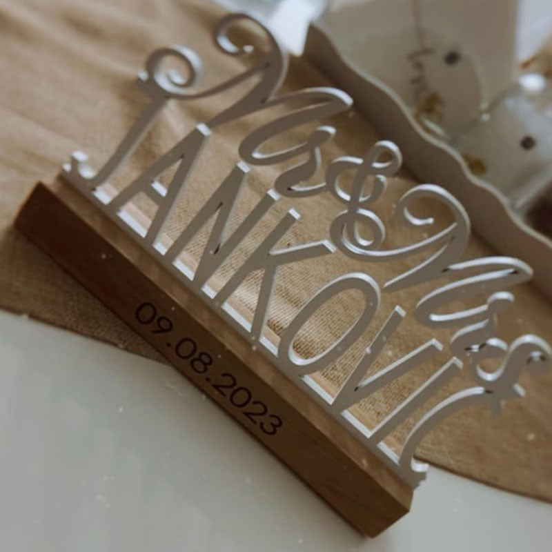 Established Sign, Last Name Established Sign, Family Established Sign, Mr and Mrs Sign