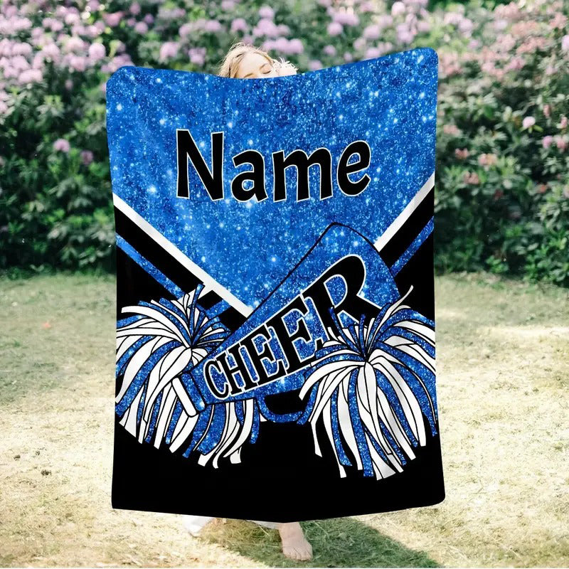 Personalized Cheerleader Blanket Perfect Gift for Cheer Team Members