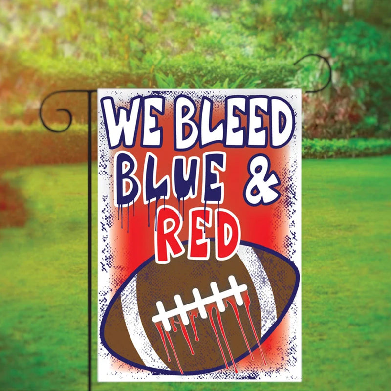 Football Garden Flag with Custom Team Colors