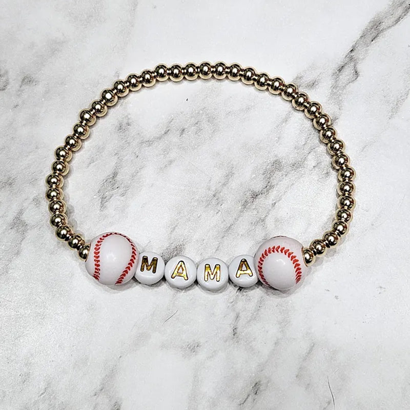 Baseball Softball Football Soccer Basketball Volleyball mom bracelet mom gift baseball gift ball mom stackable bracelets