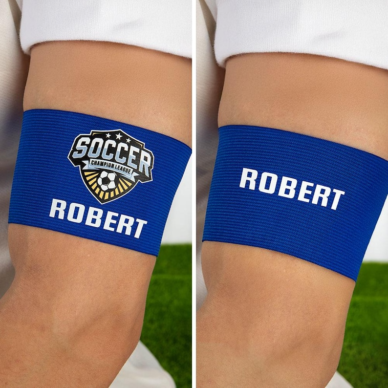 Custom Soccer Captain Armband with Team Logo and Name Arm Band