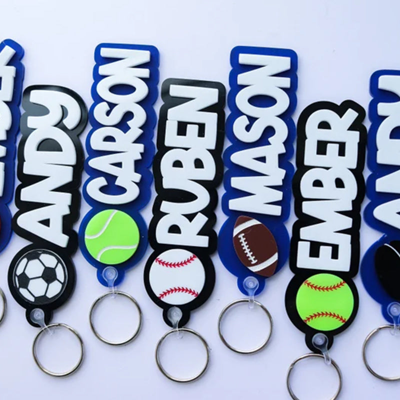 Personalized Basketball Bag Name, Backpack Tag Bag Tag