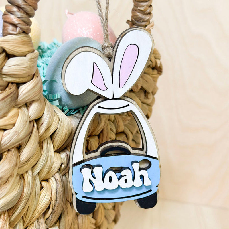 Easter Basket Name Tag, Personalized Name Tag