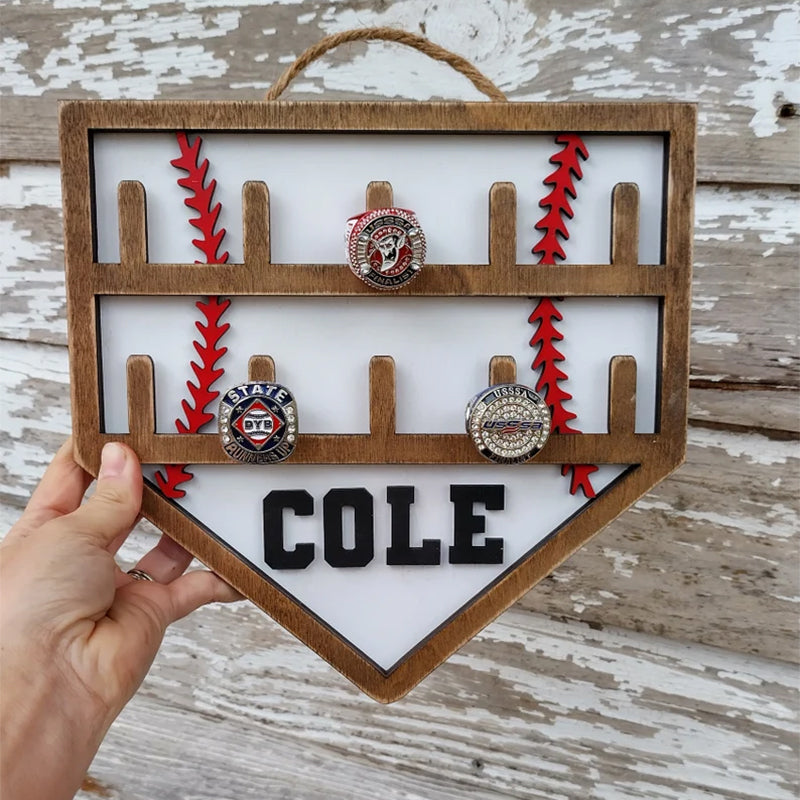 Football baseball hockey ring holder