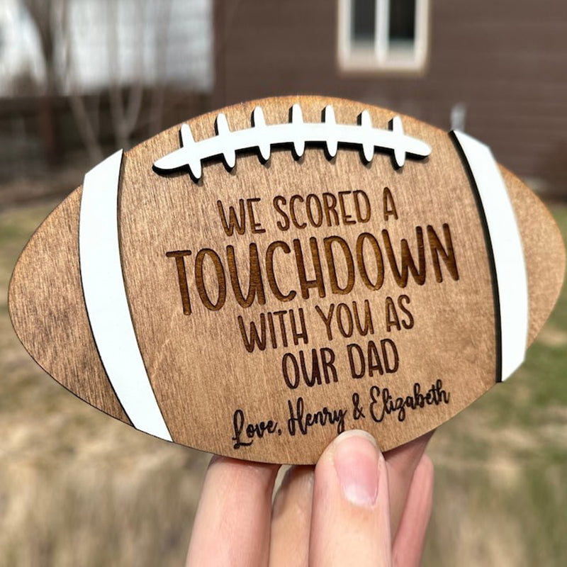 Football Dad Gift Custom Father's Day Sign