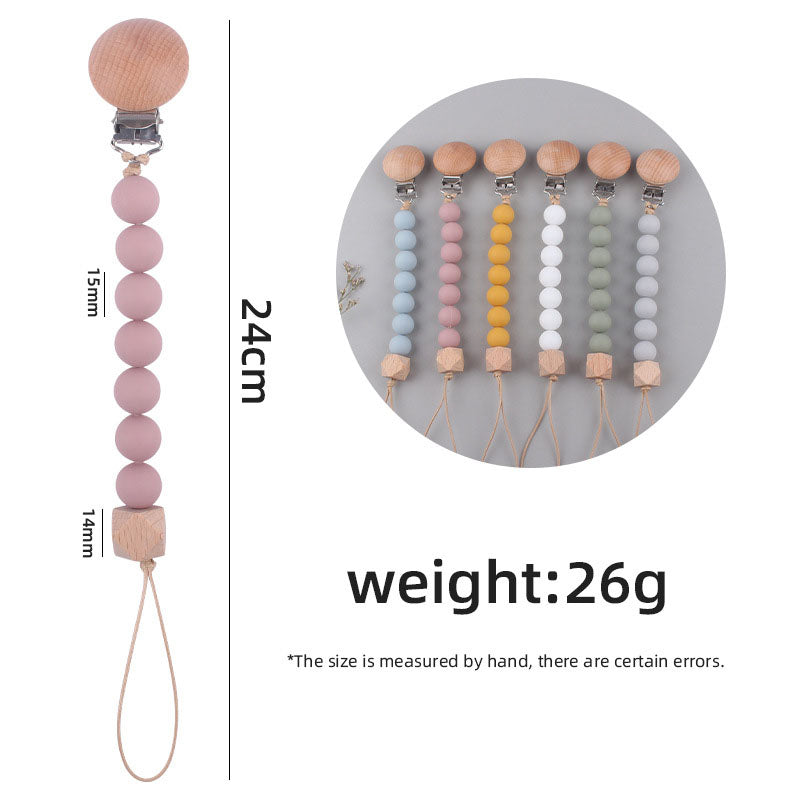 Personalized Pacifier Clip Silicone Pacifier Clip Personalized Baby Gifts Custom Pacifier Clip Engraved Wood