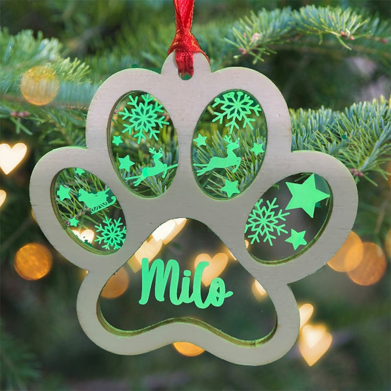 Personalised Pet Christmas Ornament, Christmas Tree Decoration